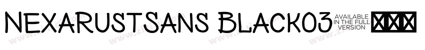 NexaRustSans Black03字体转换
